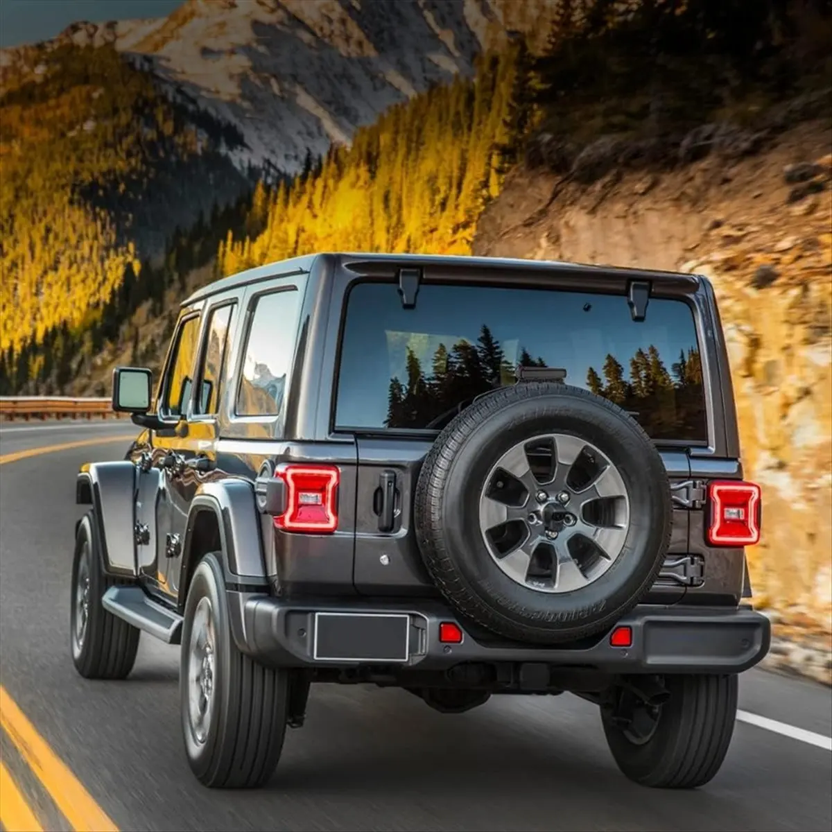 #78E (Smoked Black)LED 3rd Brake Light for Jeep Wrangler JL 2018-2024,Automotive Parts & Accessories