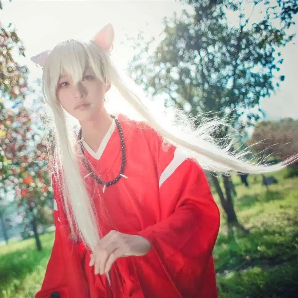 Anime Girls Boys Cosplay Inuyasha Kikyo Kimono Costumes Sets Halloween Carnival Dress Up Outfits Party Disfraz Uniform - view 6