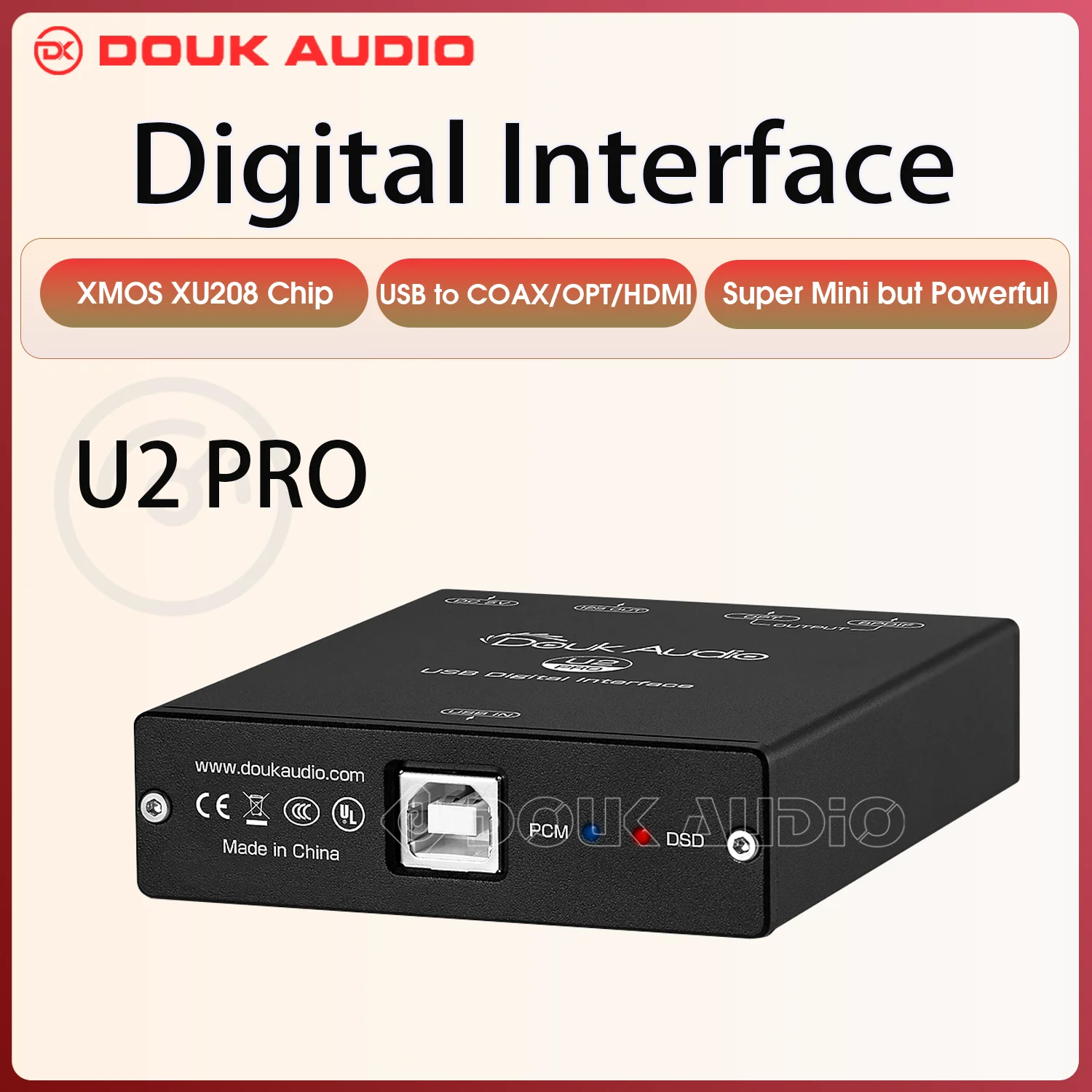 Douk audio u2 pro mini xmos xu208 usb zu koaxial/optisch/12s konverter digitale schnitts telle dsd256 pcm384k