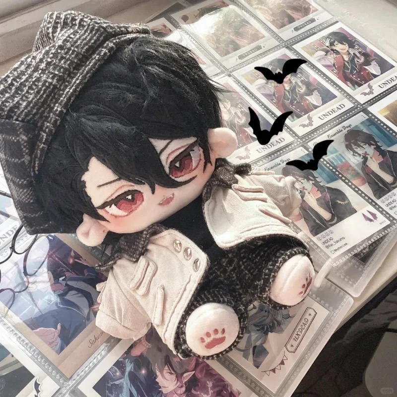 Japan Anime Sakuma Rei Cotton Doll Body Outfit Cosplay 20CM Idol Bat Embroidery Plushie Pillow Toy Birthday Gift