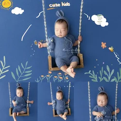 Bioscoop Nieuw product Thema Pasgeborenen Baby's Konijnen Jaar van het Konijn Fotografiekleding Fotografiekleding babykleding