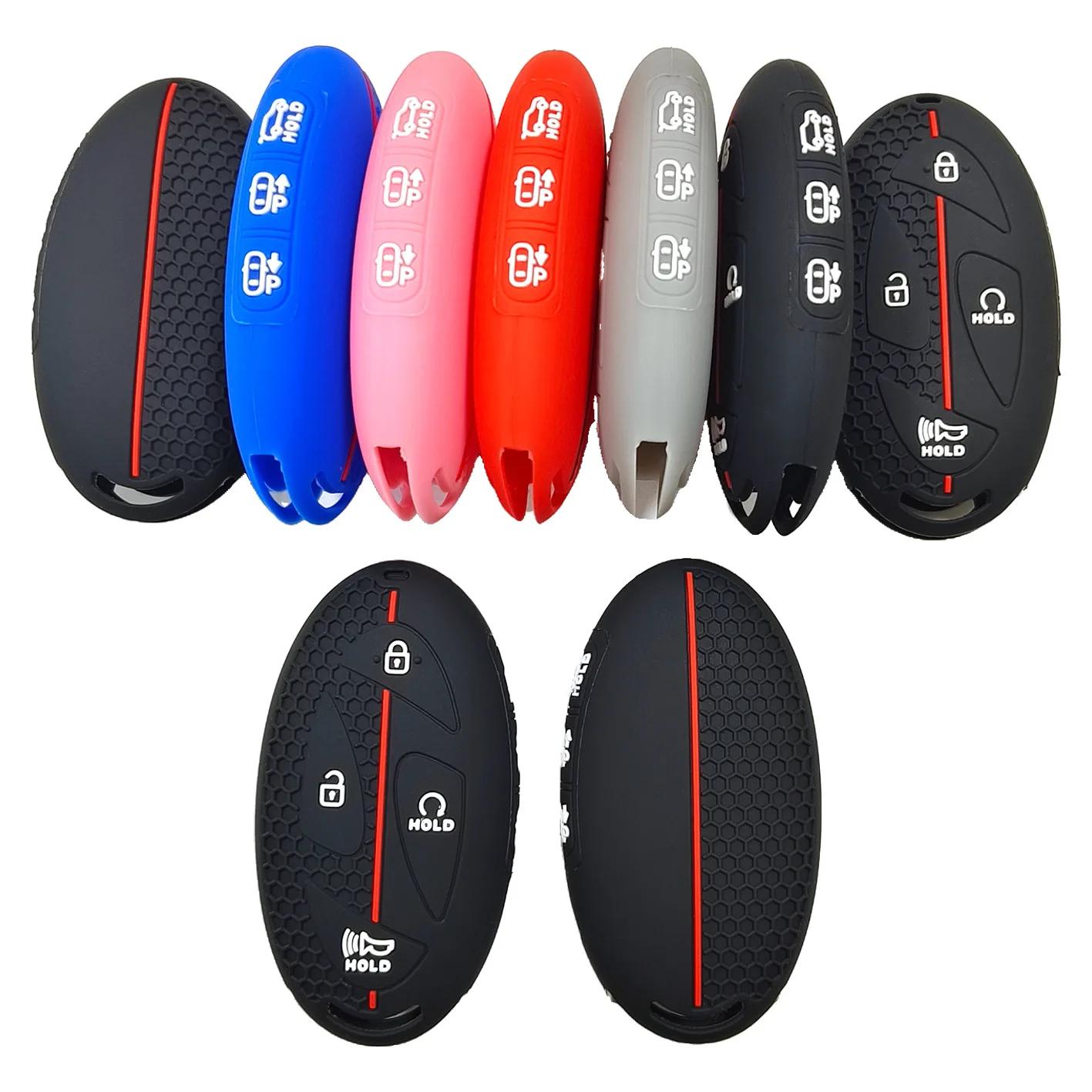 For modern eleventh generation Sonata IONIQ6 remote control 4+3 keys cellular car silicone key cover