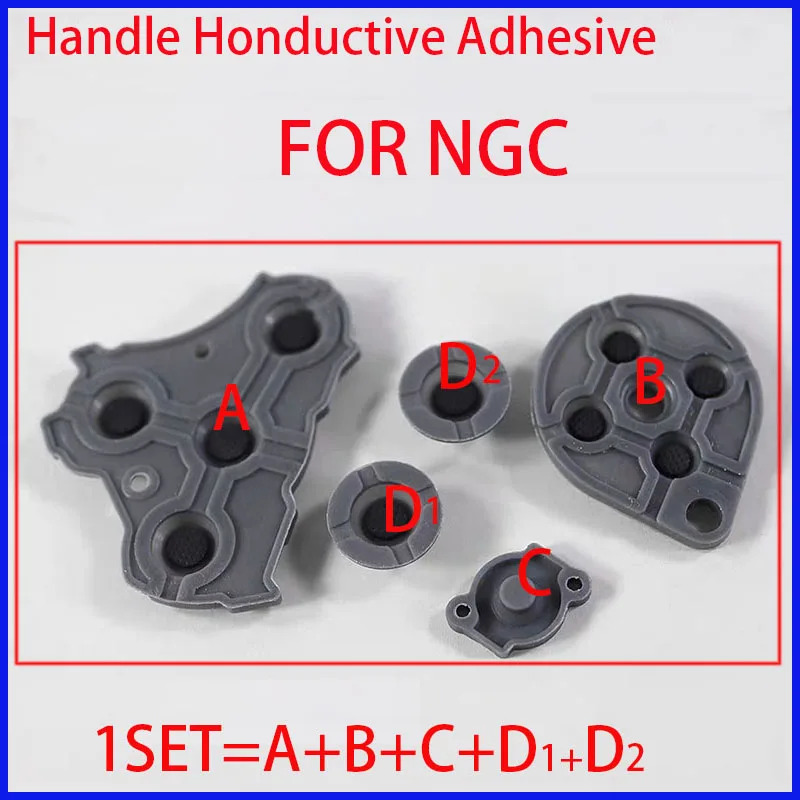 2SETS FOR NGC Joystick  Button Adhesive Conductive Adhesive  Vibration Game Console Maintenance Accessories