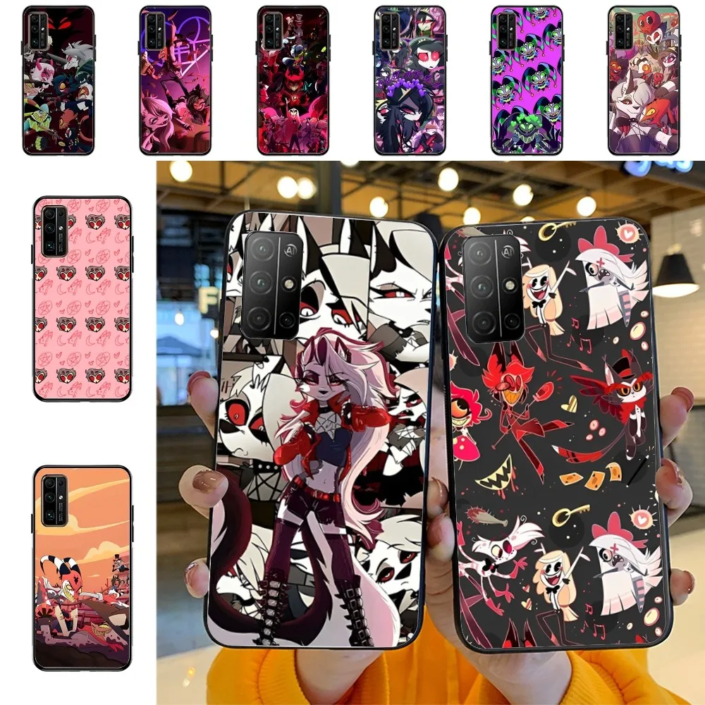 Cartoon H-Hazbins Hotels Phone Case For Huawei Honor 10 lite 9 20 7A 9X 30 50 60 70 pro plus Soft Silicone Cover