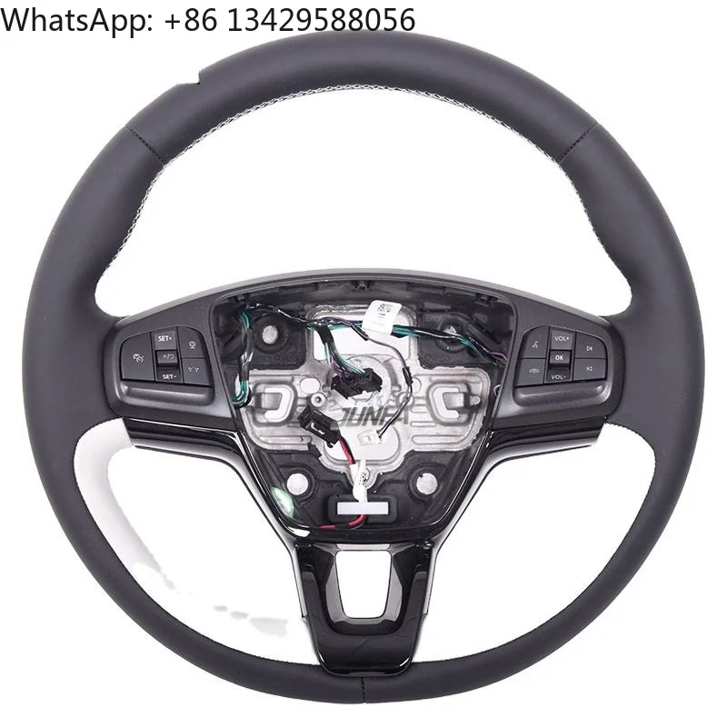 

High-Performance Leather Steering Wheel For Ford Vehicles Made With Carbon Fiber