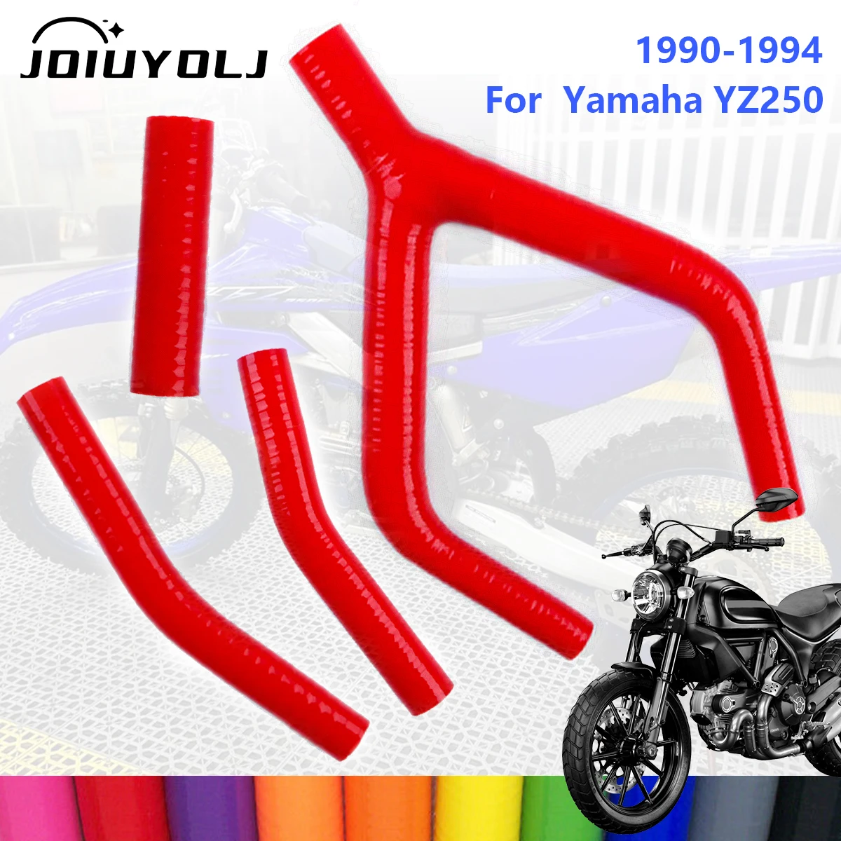 

For YAMAHA YZ250 YZ 250 1990-1994 /WR250 1991-1993 1992 Silicone Radiator Hose Kit Motorcycle High Performance Piping Tubes Set