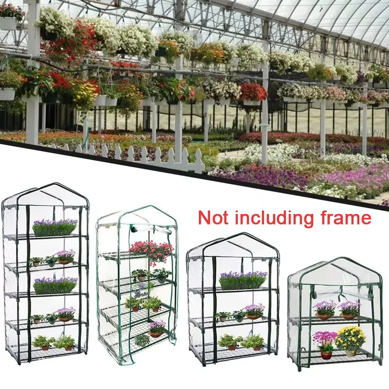 Gartenwärmer-Abdeckung, PVC-Blumen- und Pflanzenisolierung, wärmender Schuppen, Gewächshaus, wärmende Wintergarten, isolierte, regensichere Spalier