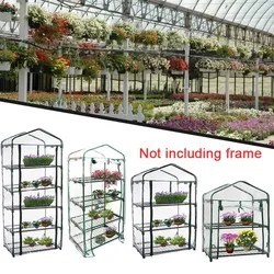 Garden Warmer Cover PVC Flower and Plant Insulated Warming Shed Greenhouse Warming Sunroom Insulated Rainproof Trellis