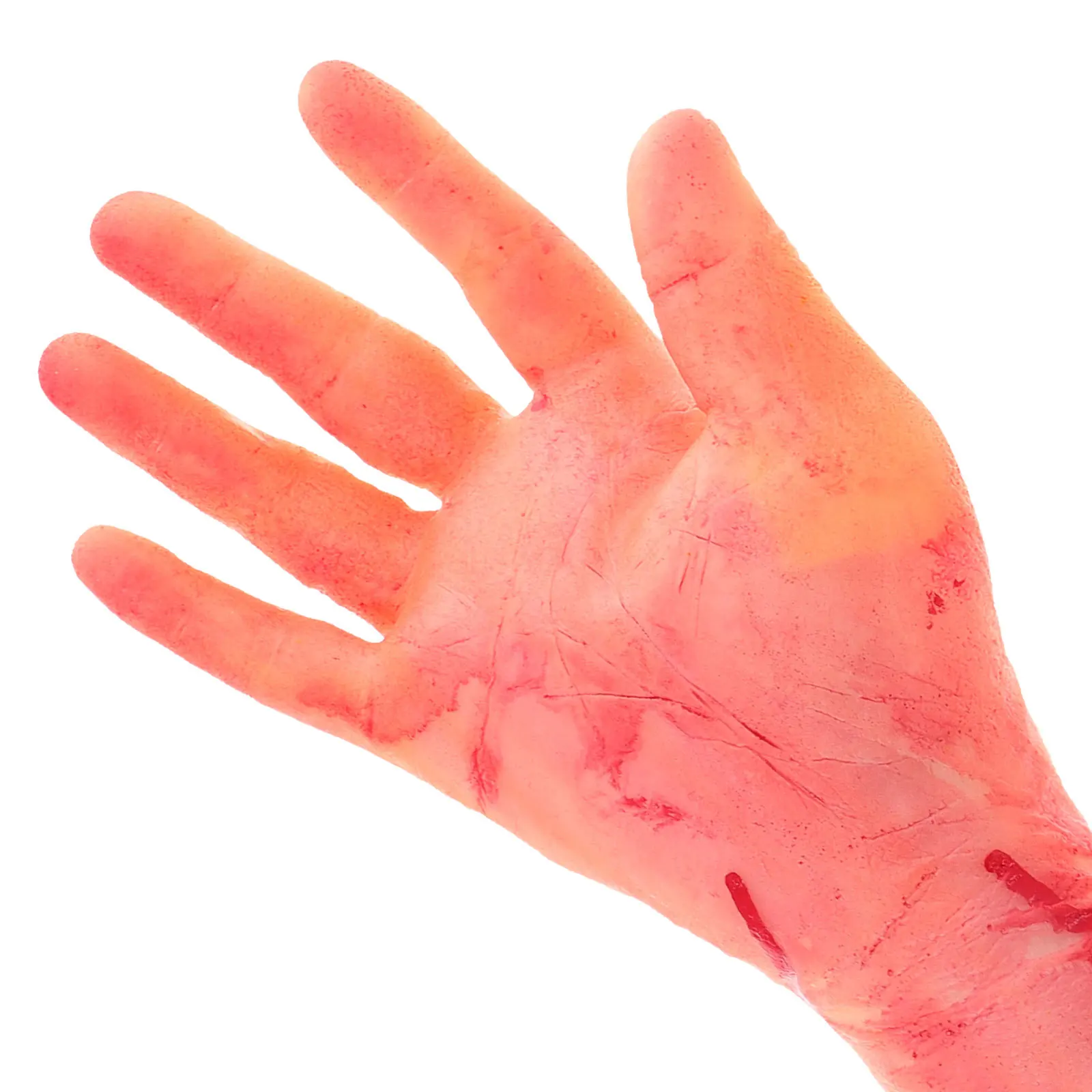 Brazo falso de mano rota, accesorios para trucos de Halloween, adorno de manos falsas espeluznantes para fiesta embrujada, mano simulada, 2 uds.