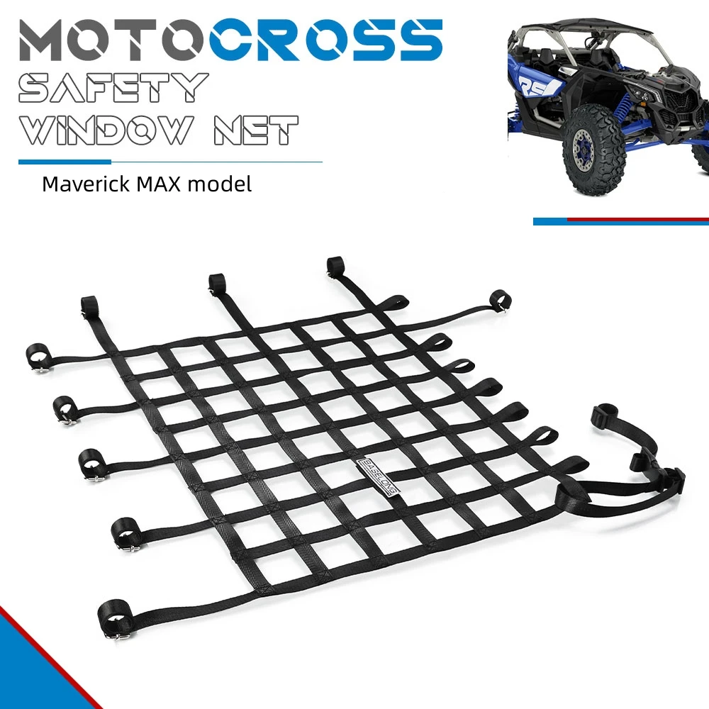 

Safety WindowNet For Can-Am For Can-Am Maverick MAX Turbo RR - XRS/STD/Smart 2020-2021-2022-2023-2024 Motocross Side Window Net