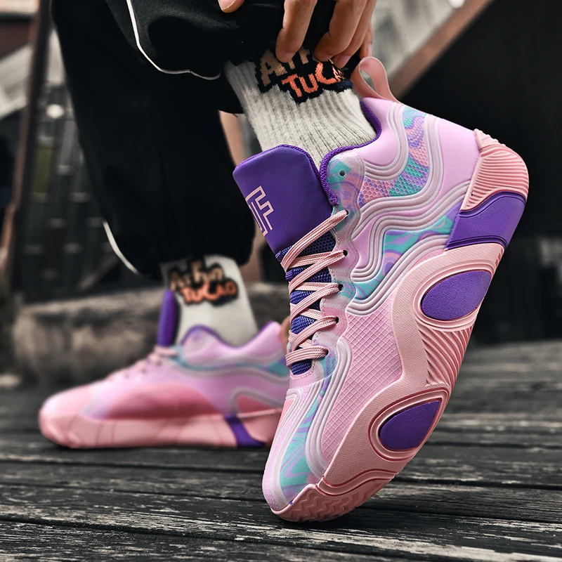 

Unisex basketball shoes, comfortable and anti-slip sports shoes, outdoor basketball training shoes, sports shoes