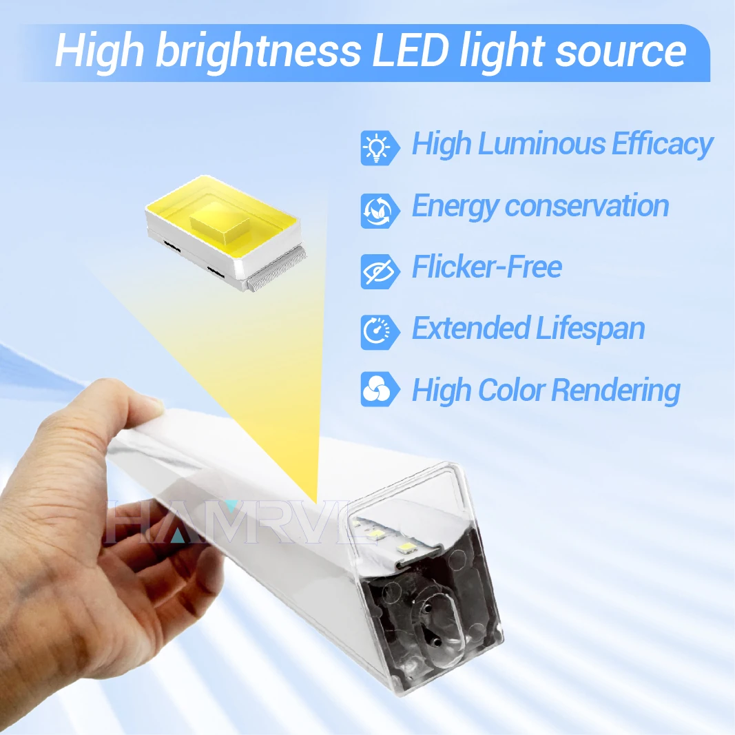 LED Rectangle Lighting 4S car showroom Barber Workshop Office Desk Ceiling Lamp Color change Dimmable Garage Hexagon Lights Gym - view 3