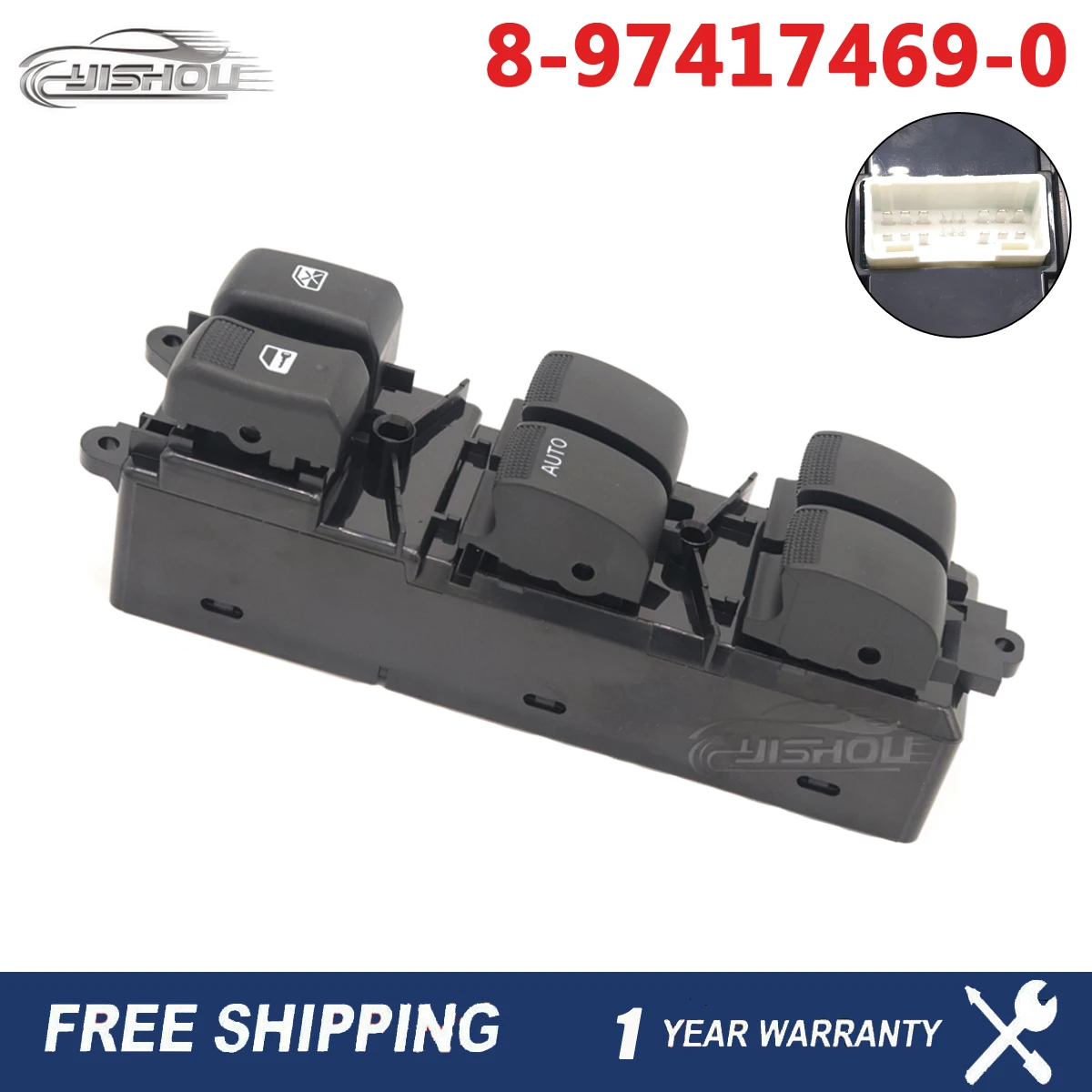 

8-97417469-0 Car Left Power Master Window Switch Fits For Isuzu D-MAX Mu-X Fits For Holden Colorado 8974174690 94728492 New