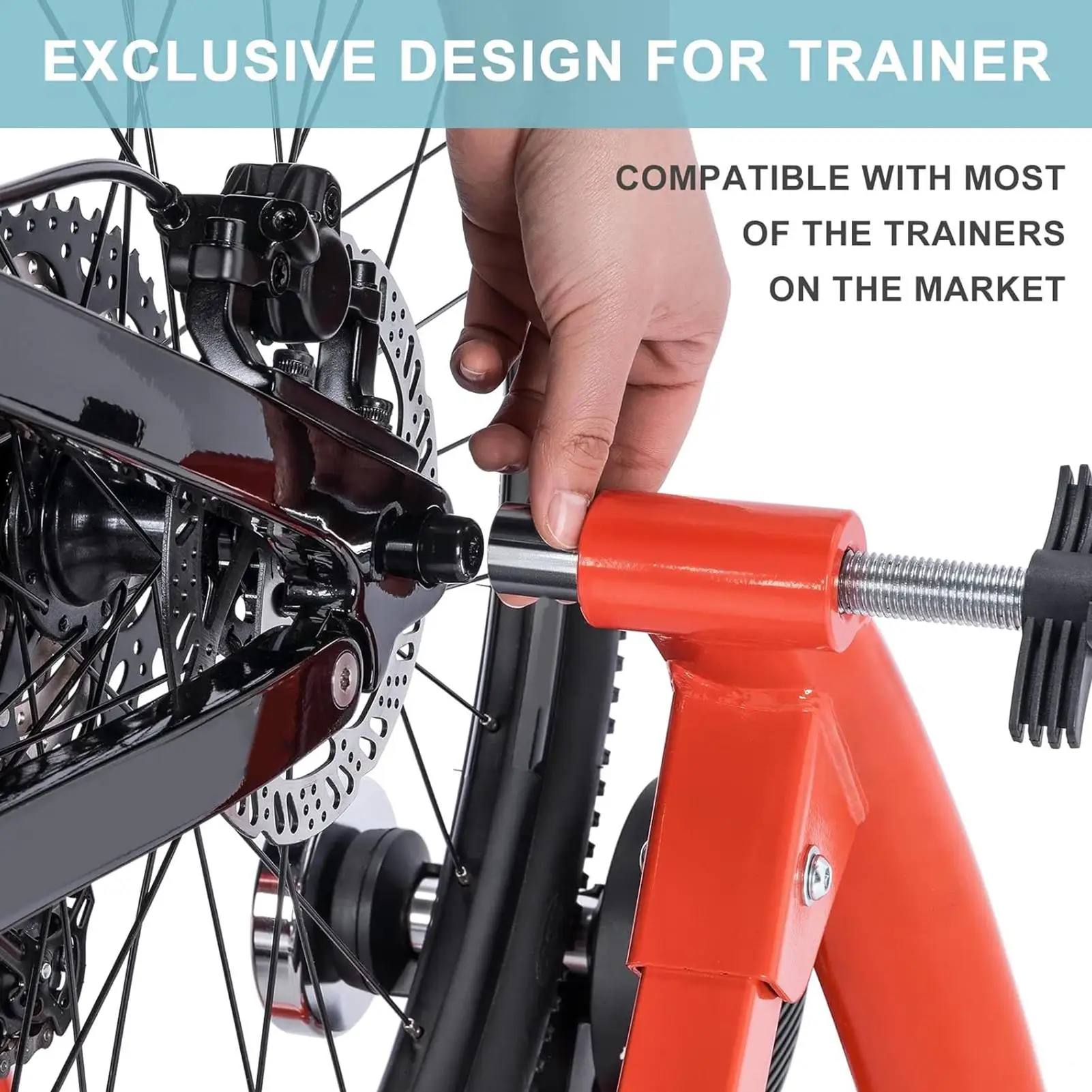 Cycle Trainer Thru Axle Skewer Cycle Rear Wheel Trainer Replacement Axle Adapter Adjustable Width Riding Accessory For Adult