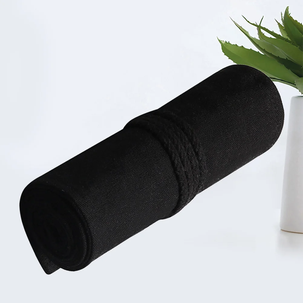 

1Pcs 20 Slots Canvas Pencil Bag Large Capacity Drawing Brush Storage Organizer for Artists Students Black Roll Pen Wrap Portable