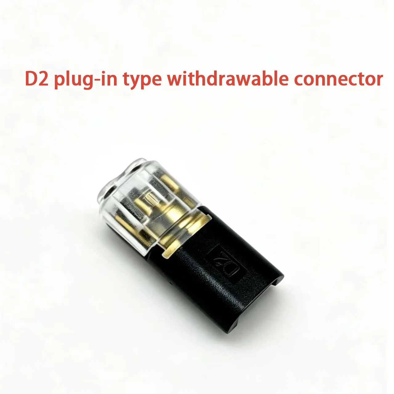 D2 Locking Plug In Dual Wire Led Connectors, 2Pin 2Way Universal Compact Cable Connectors