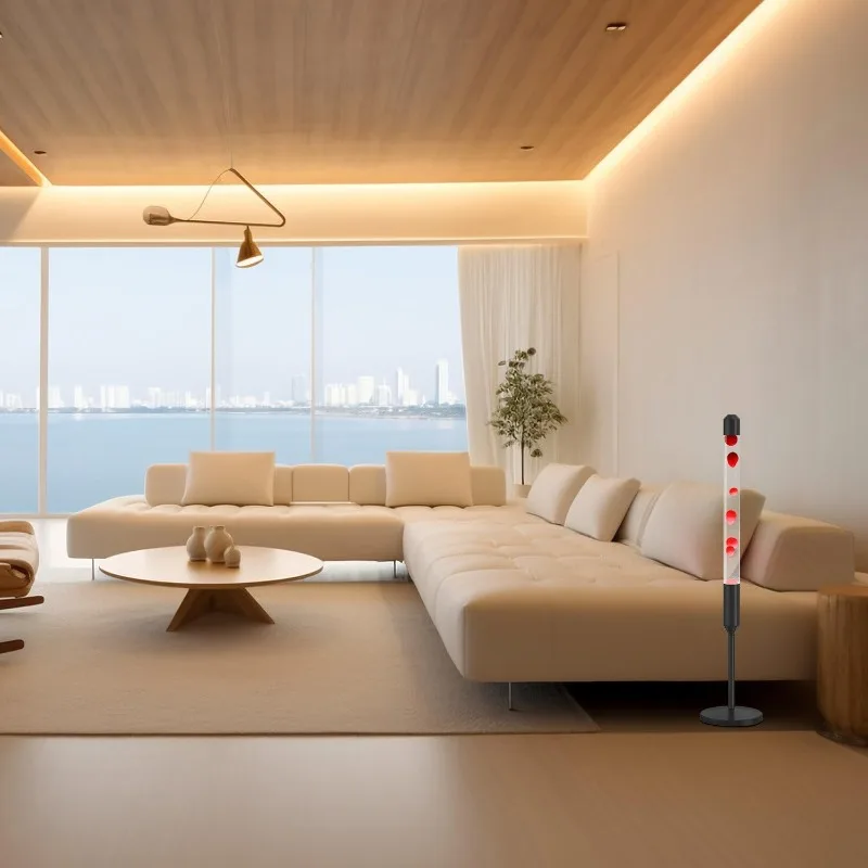 مصباح حركة سائل مقاس 47.5 بوصة، مصباح ماجما، ضوء استرخاء المزاج، مناسب للديكور المنزلي، غرفة المعيشة، المكتب، غرفة النوم،