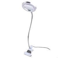W91B 8X Illuminated Magnifier Flexible Rotation Desktop Glass Soldering Iron Repair/Table Lamp/Makeup/Reading