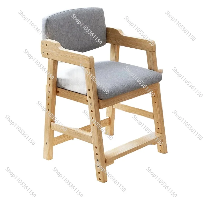 Chair Cushion Rotatable Stool Solid Wood Backrest Dining Chair Dining Chairs Sillas De Comedor Dinning Chair