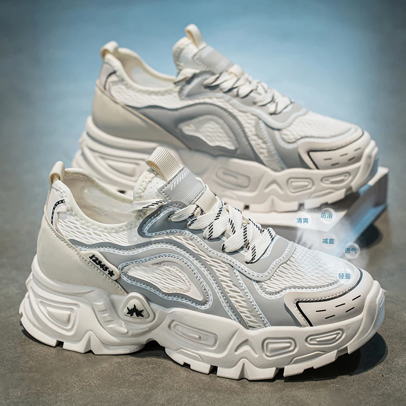 Men's Green White Chunky Dad S - Men'S Shoes Green And White ulasan dan harga