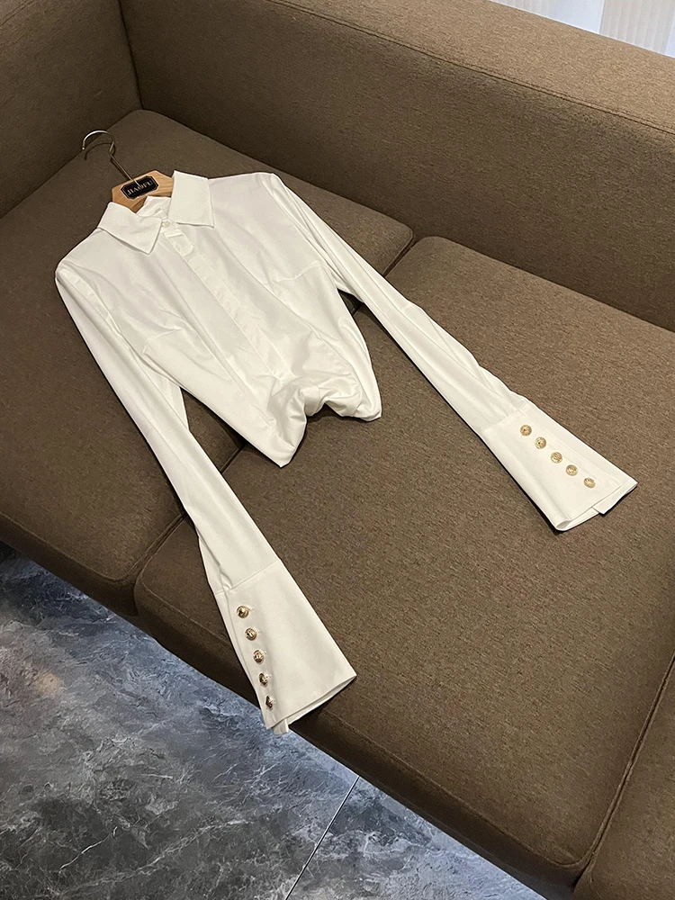 

Faionable Tulip Waistline Rose Print Metal Bule ort Юбка f-длина irt Белая A03005 Женская юбка с цветочным узором