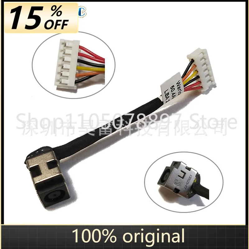 Para HP Compaq CQ50 CQ60 50.4AH28.001 DC Jack com cabo de alimentação