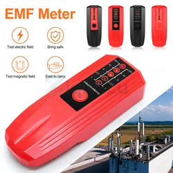 5 LED EMF Meter Magnetic Field Detector Ghost Hunting Paranormal Equipment Tester Counter for Office Outdoor