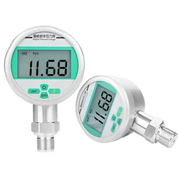 80mm Digital Pressure Guage LCD Display Pressure Manometer Hydraulic Pressure Meter -1~600bar Pressure Gauge