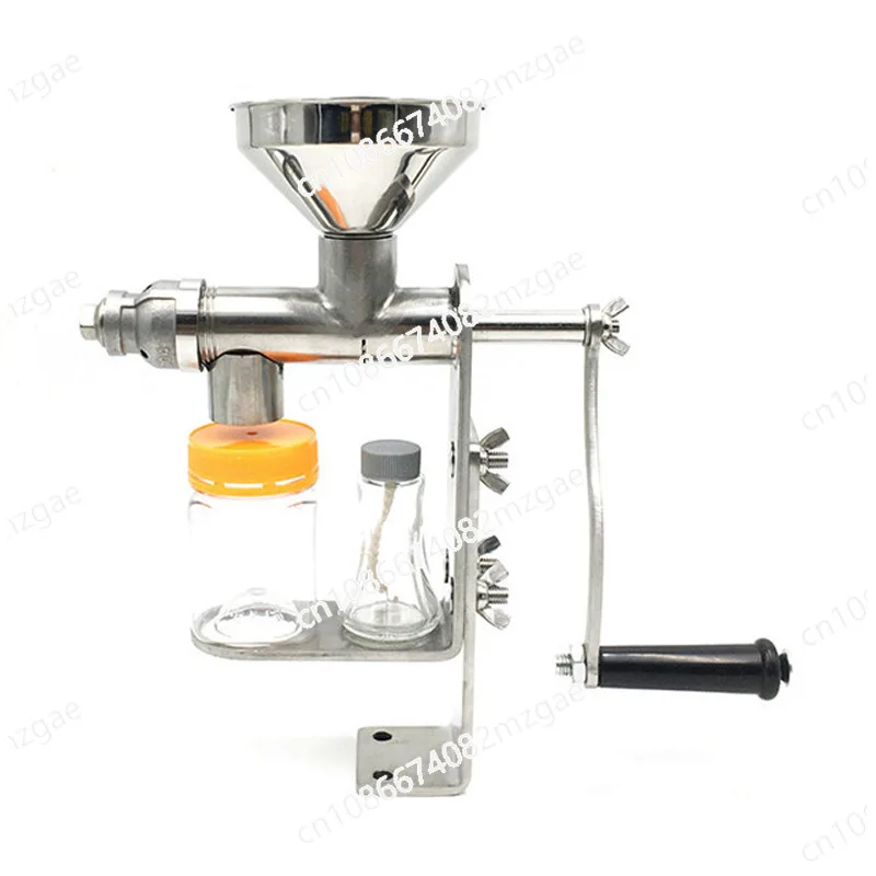 

Stainless Steel Extractor Manual Oil Presser Machine Peanut Seeds Nuts Soya Expeller Press Elettrodomestici Per La Cucina