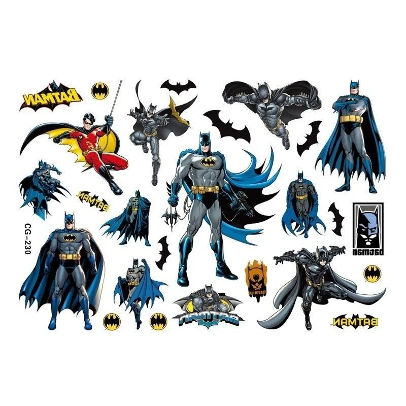 BeastKingdom Batman Cartoon Student Einweg Tattoo Aufkleber Hohe Farbwert Geburtstag Party Lustige Neue Wasser Transfer Aufkleber