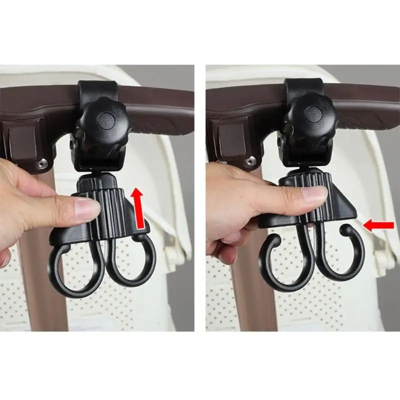 

U13F Heavy Duty Strollers Hook for High Weight Capacity Fit Most Baby Carriages Easy Clip Installation No Tool Required