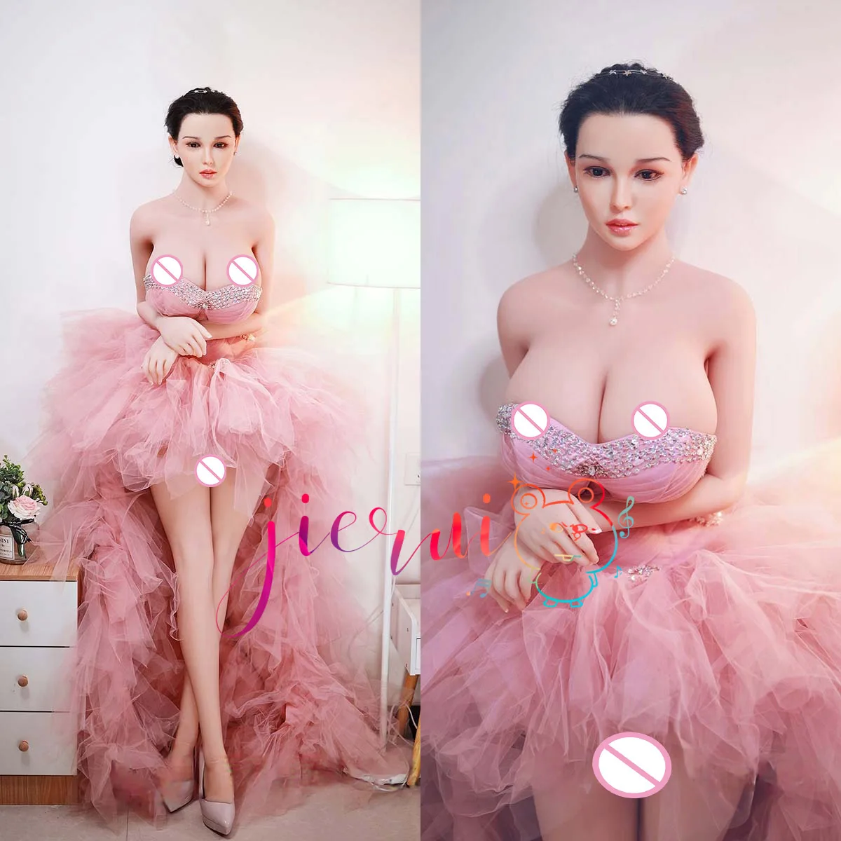 TPE sex doll for men can be simulated with pubic hair jelly large breasts and plump buttocks simulated oral cavity