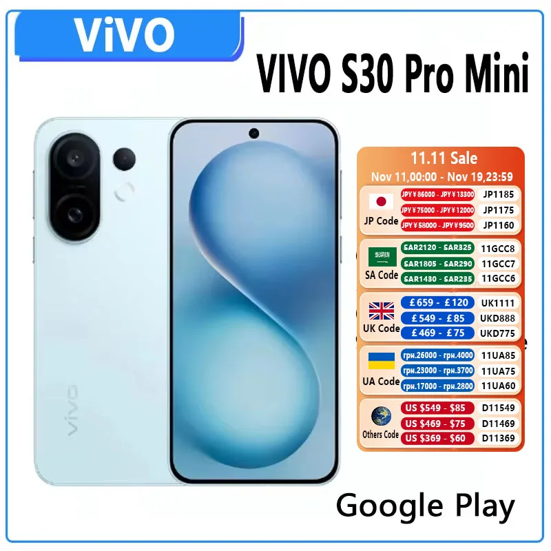 Vivo S30 Pro mini 5G Smart Phone 6.31 120Hz AMOLED Screen