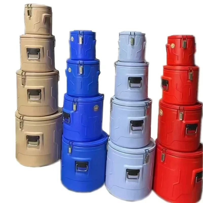 Large capacity model food warmer promotional style strong refrigerator 5-piece set round refrigerator set to keep hot and cold