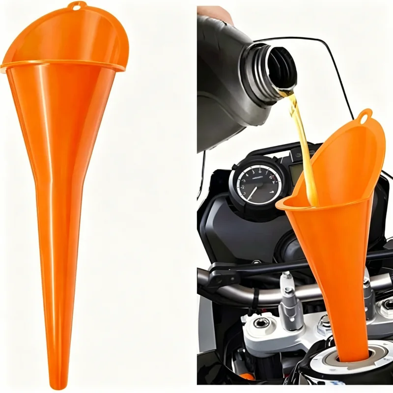 

Refueling funnelwith long spout hand-free for adding gasoline engine oil fuel specially designed plastic funnel cars motorcycles
