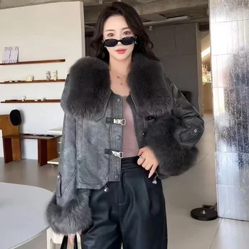 Giacca extra large con collo i...