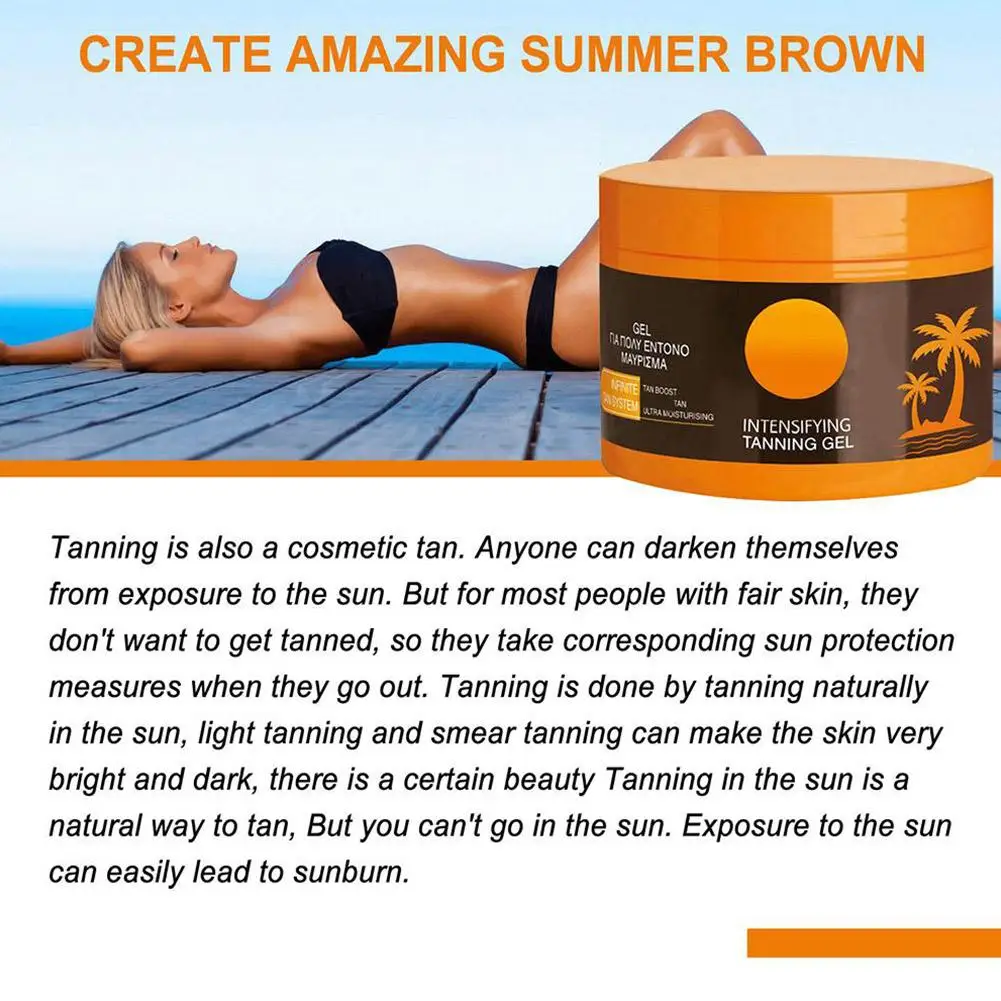 Enhanced Tanning Accelerated Tanning Beachside Summer Long Lasting Repair Moisturizing Facial Post-Sun Repair Body Cream