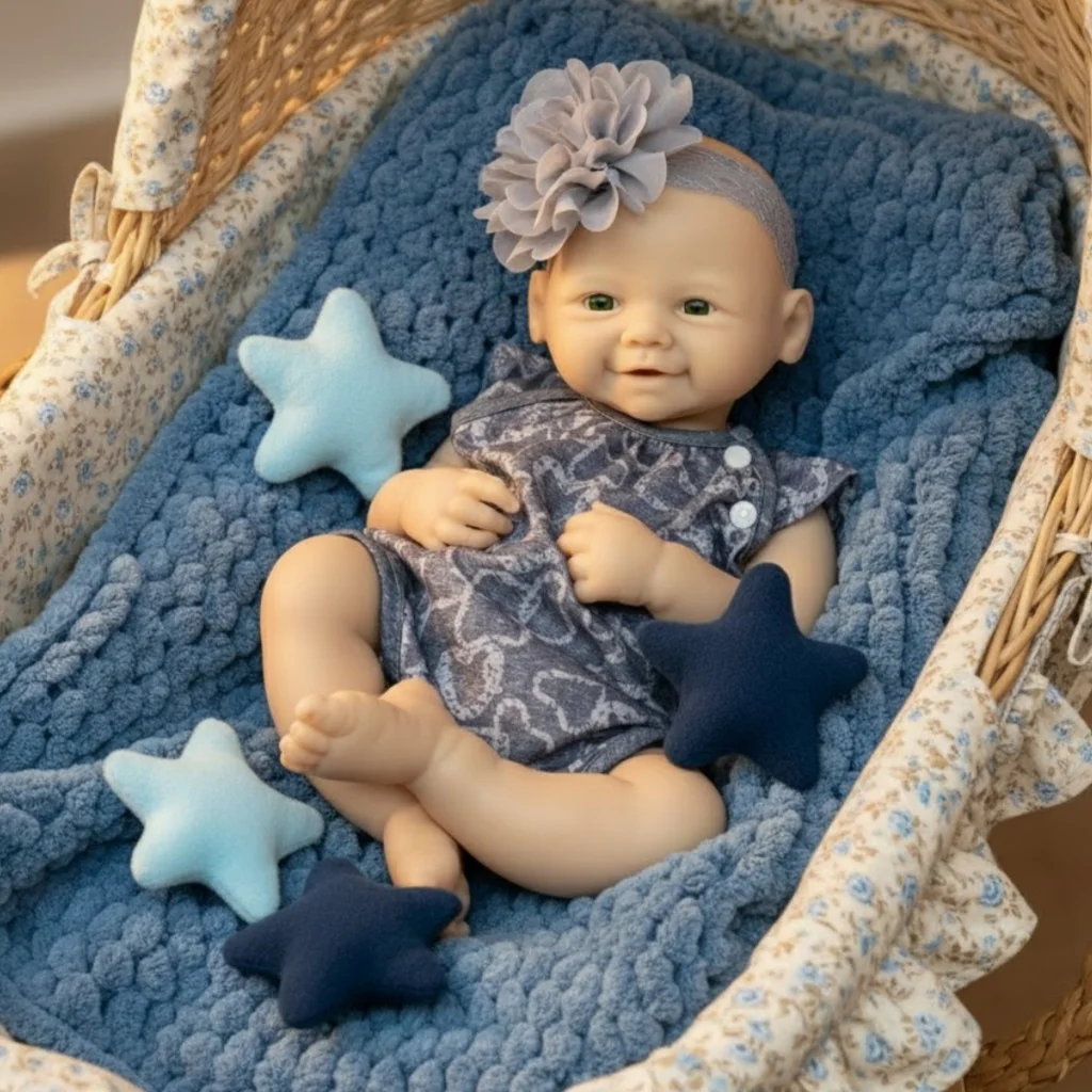 

45CM Unpainted Silicone Girl Vivienne Reborn Dolls New Styles With Open Mouth&Tongue Full Soft Solid Silicone Reborn Doll Gifts