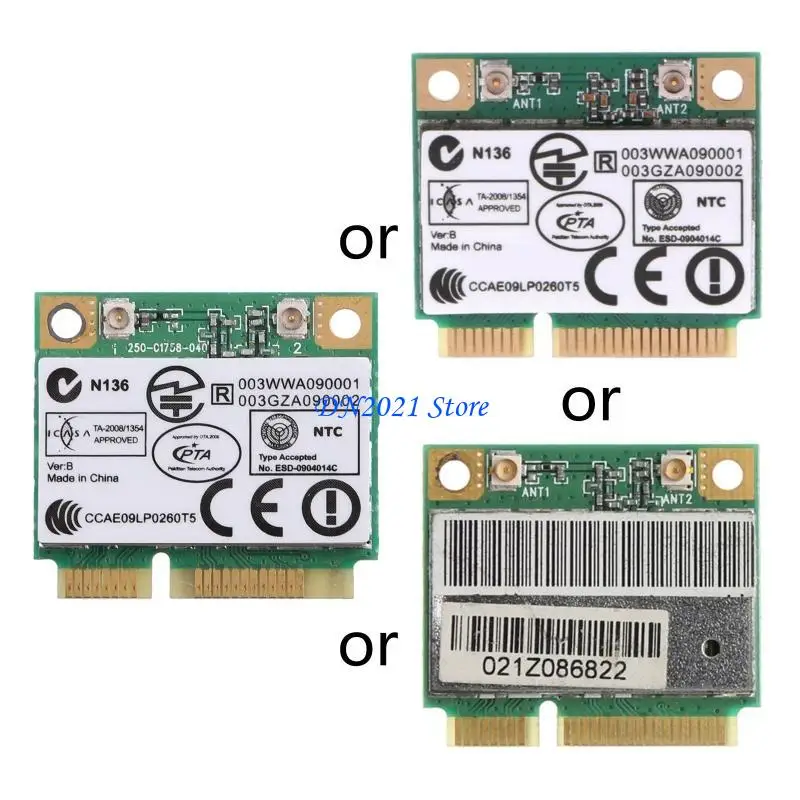 

F3KE AR9285 AR5B95 Half Height Mini PCI-E 150Mbps Wireless Wlan WiFi Card For Atheros