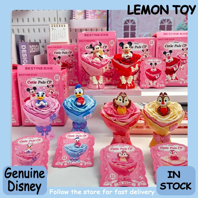 

Genuine Disney Cutie Pals Cp Bouquet Series Blind Box Cute Collection Desktop Ornament Fashion Trend Surprise Gift