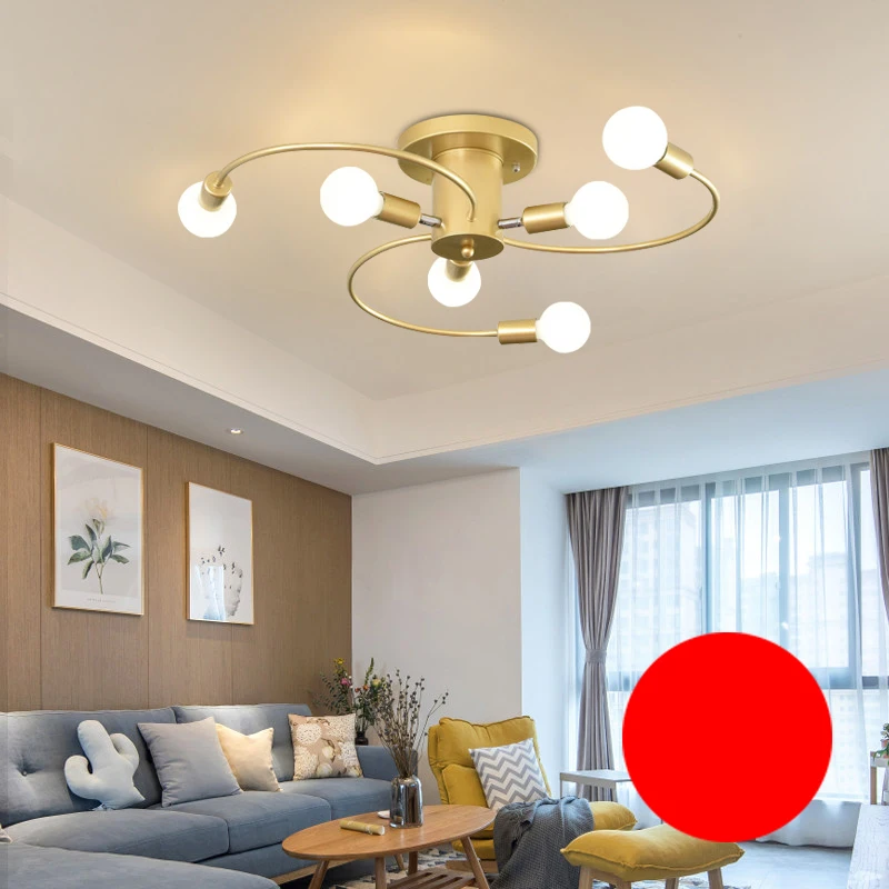 

Скандинавский современный минималистичный потолочный светильник для гостиной, роскошный светильник для дома, спальни, прихожей, креативный светильник для ресторана, квартиры