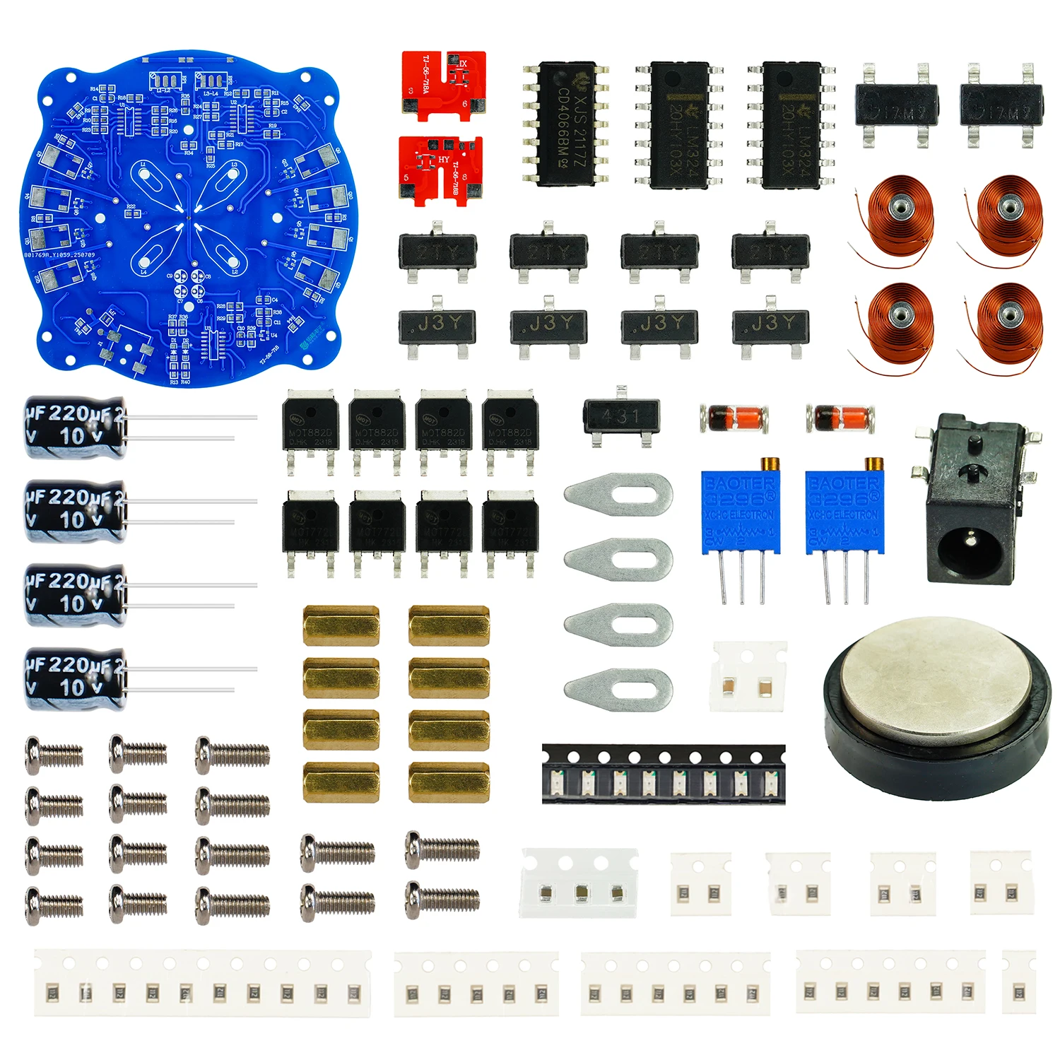 Push Down Magnetic Levitation DIY Electronic Kit Magnetic Levitation Module Welding Kit Experimental Set