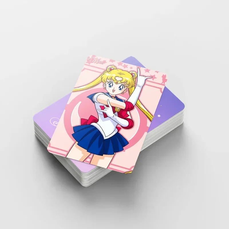 92pcs Sailor Moons Lomo Cards Photocard Double Sided Tsukino Usagi Stickers Cute Print Album Photo Card Collection Postcard Gift