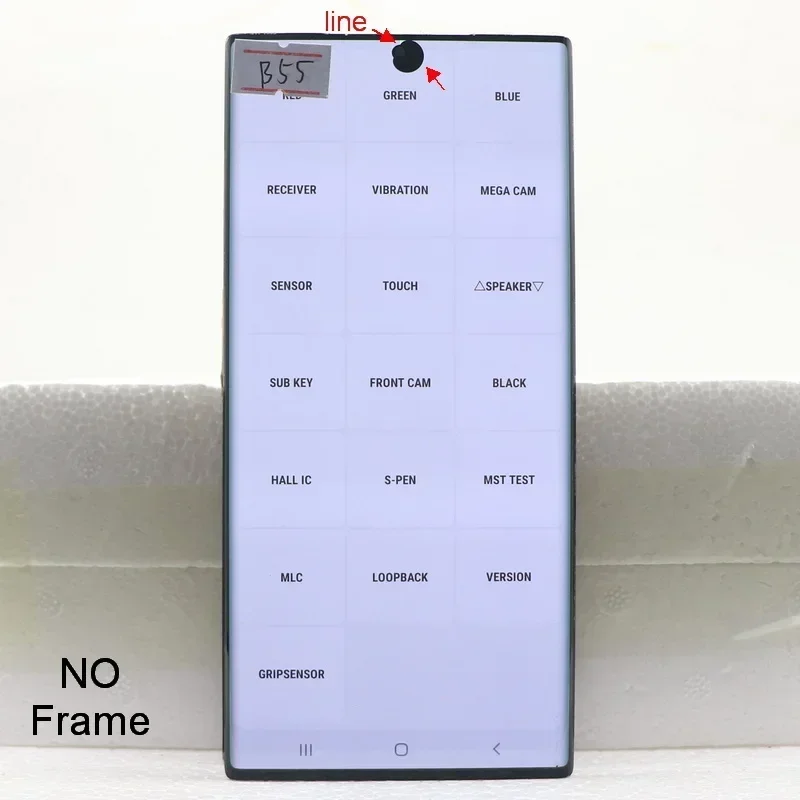 Wyświetlacz Super AMOLED Note 20 Ultra z ramką LCD do Samsung Galaxy Note20 Ultra 5G N986B N985F Zestaw ekranu dotykowego z digitizerem — zdjęcie produktu 3