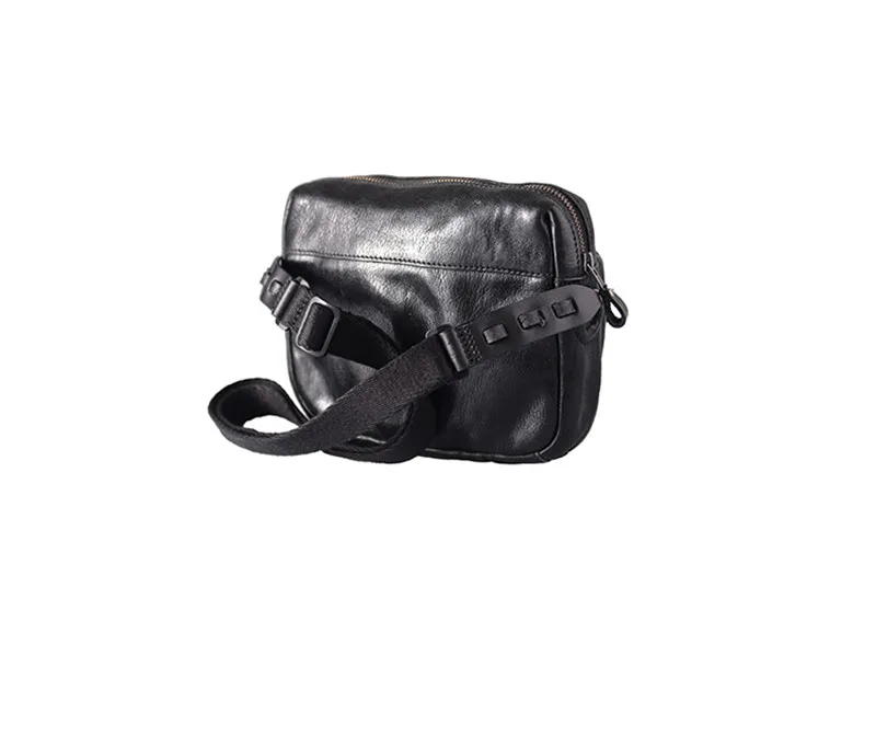 Bolsa de ombro de couro genuíno masculina, pequena tiracolo couro real, natural, casual, simples, de alta qualidade, ao ar livre, telefone, moda