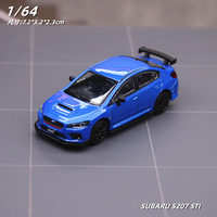 JKM 1:64 JDM Subaru STI WRX S207 Alloy Car Diecasts & Toy Vehicles Car Model Miniature Scale Model Car For Children
