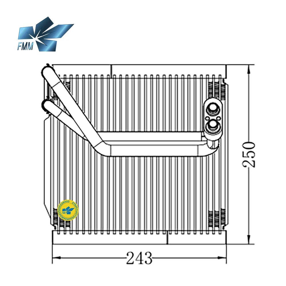 37140B2000 NEW Car Ac Evaporator FOR HYUNDI KIA SOUL SIZE 45*250*243NN