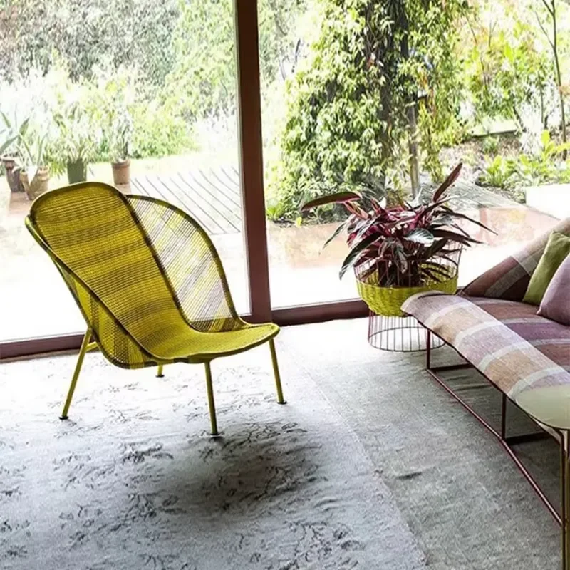 High Quality Outdoor Rattan Sofa Lazy Reclining Chair Sun Proof Courtyard Sofa Combination for All Models