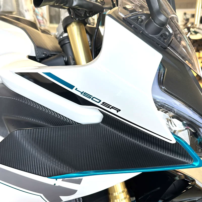 

For CFMOTO 450SR 2025 Motorcycle Parts Side Downforce Naked Spoilers Fixed Winglet Fairing 2025 450 SR Wings Deflectors
