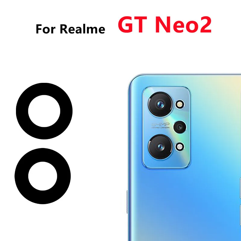 For Realme GT Neo 3 Neo2 GT2 Pro GT Neo2T Master Explorer Flash Rear Back Camera Glass Lens Cover with Adhesive Sticker